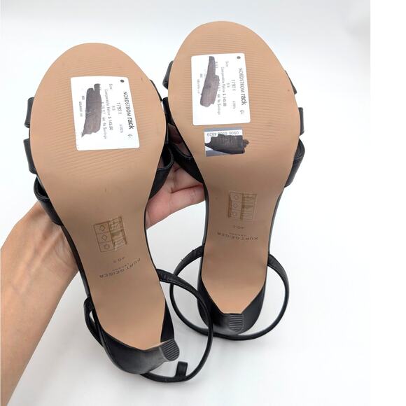 Kurt Geiger Brixton Ankle Strap Stiletto Heel Sandal Women's Black Size US9.5 - Picture 7 of 13